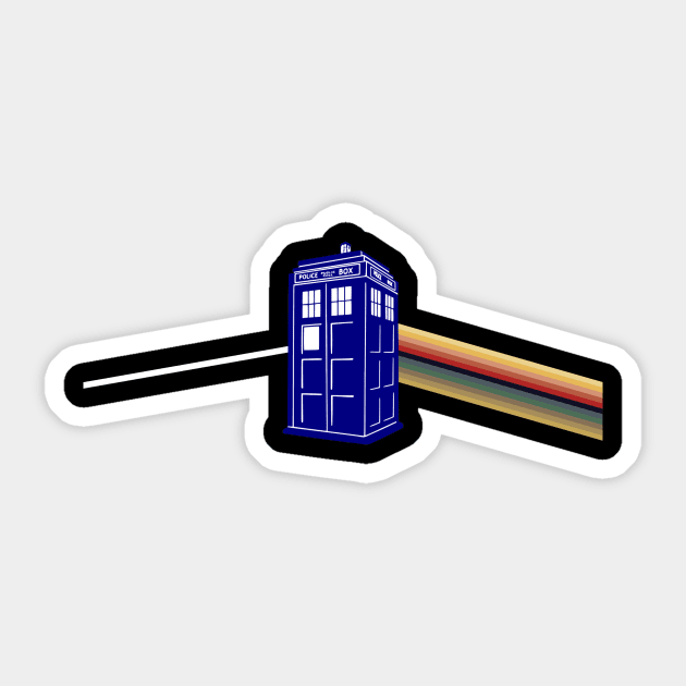 Dark Side of the Universe Sticker by EnchantedTikiTees